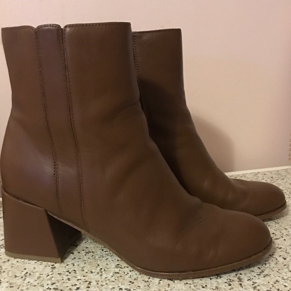 New Leather Eileen Fisher Tris Bootie - Picture 2 of 5